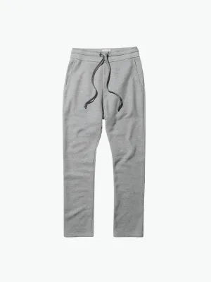 Tapered Loose-Fit Organic Cotton Sweatpants Melange Grey