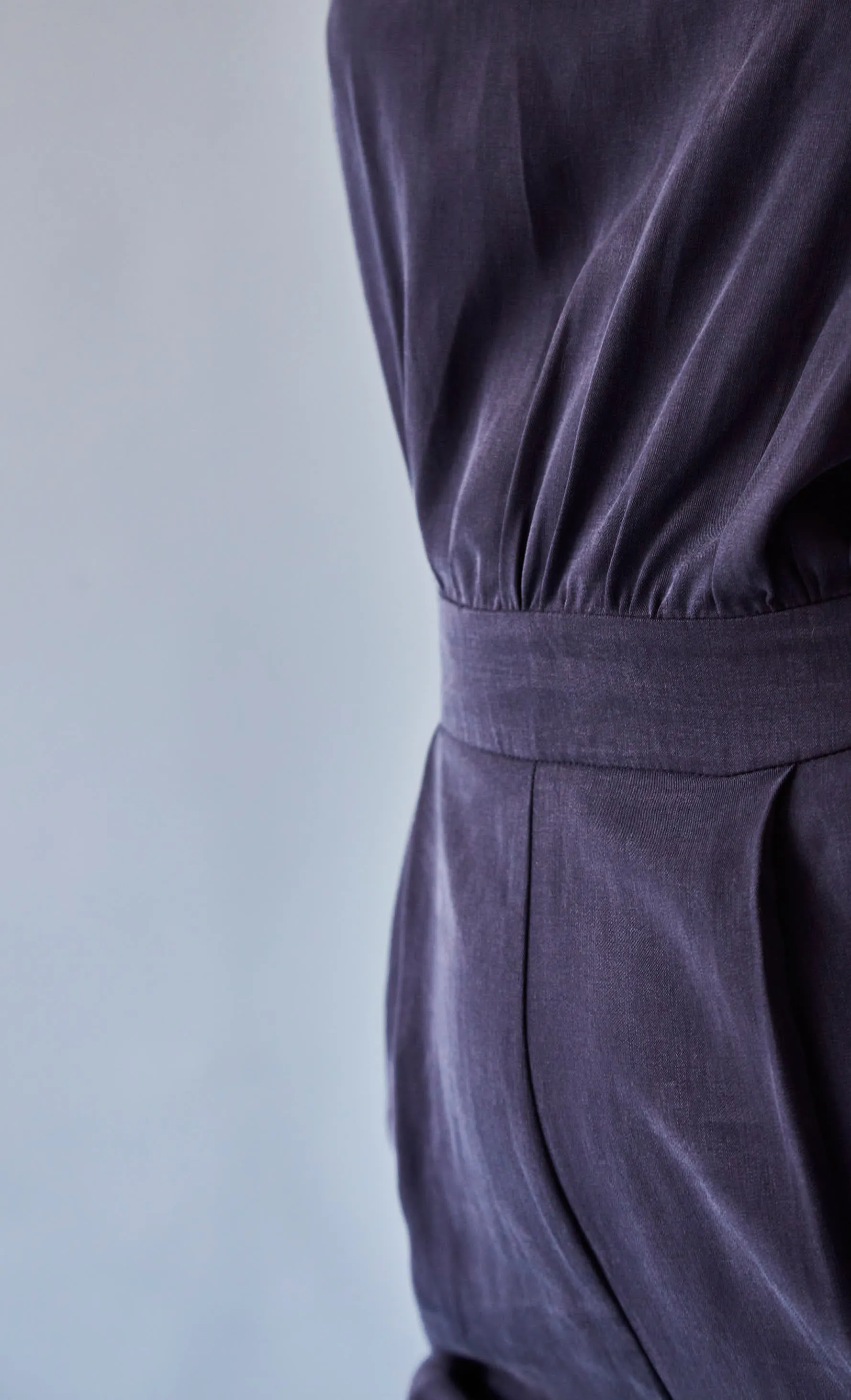 The Bringing Sexy Back ezp® Jumpsuit Navy Lyocell