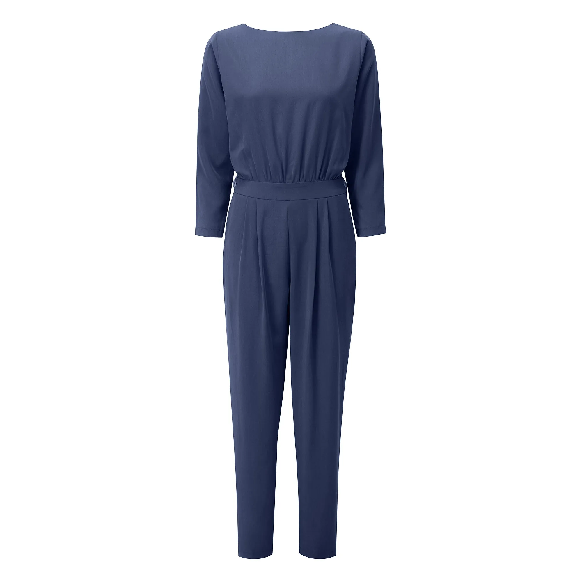 The Bringing Sexy Back ezp® Jumpsuit Navy Lyocell