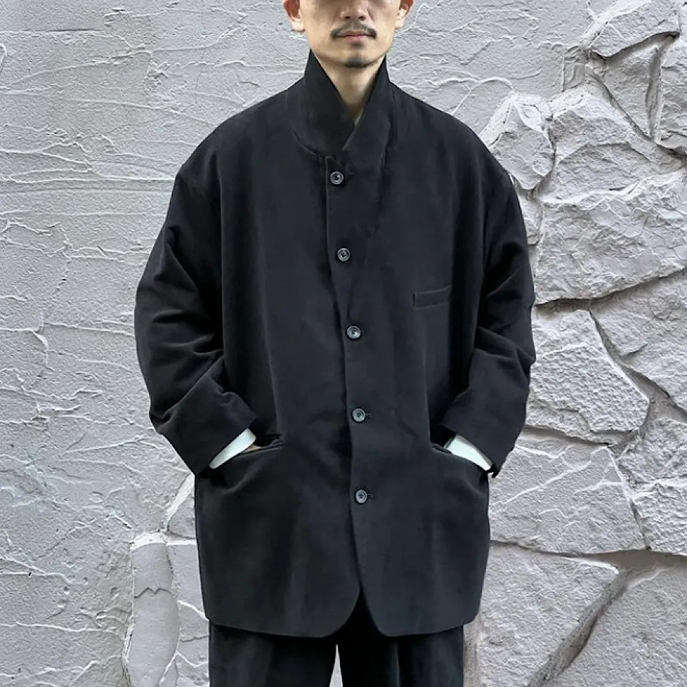 THE DAY - MOLESKIN LONG TAILORED JACKET - D23W-05002