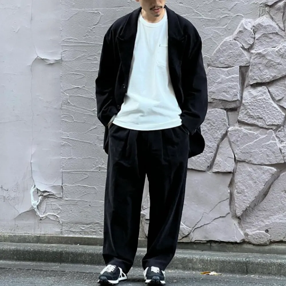 THE DAY - MOLESKIN LONG TAILORED JACKET - D23W-05002