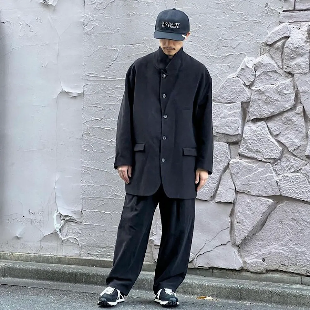 THE DAY - MOLESKIN LONG TAILORED JACKET - D23W-05002
