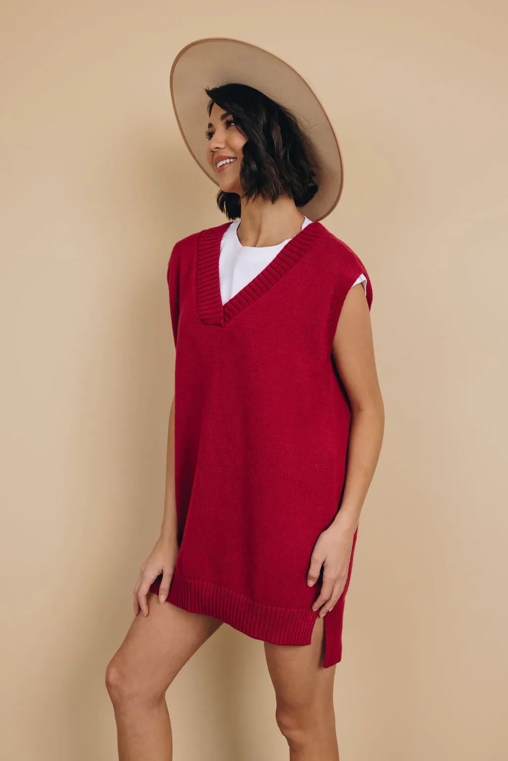 Tiana Knit Pullover Vest Dress