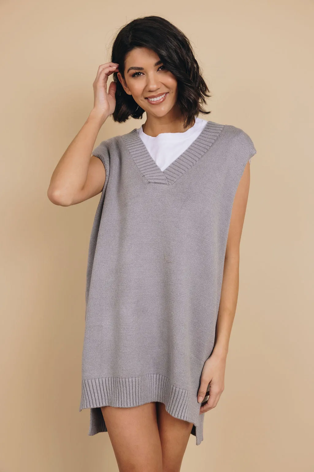 Tiana Knit Pullover Vest Dress