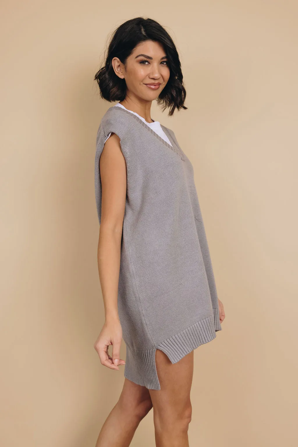 Tiana Knit Pullover Vest Dress
