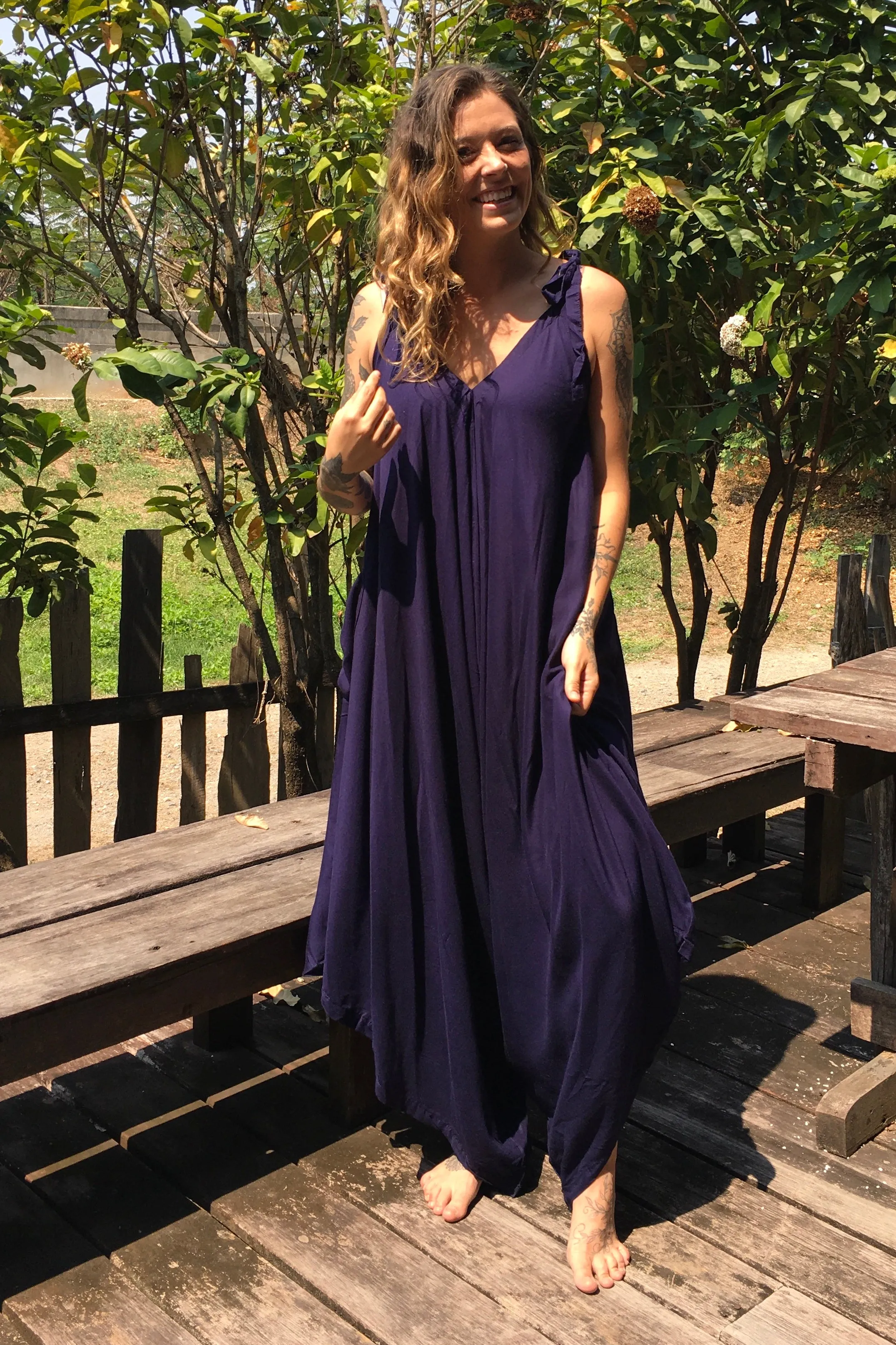 Tie Up Pocket Jumpsuits