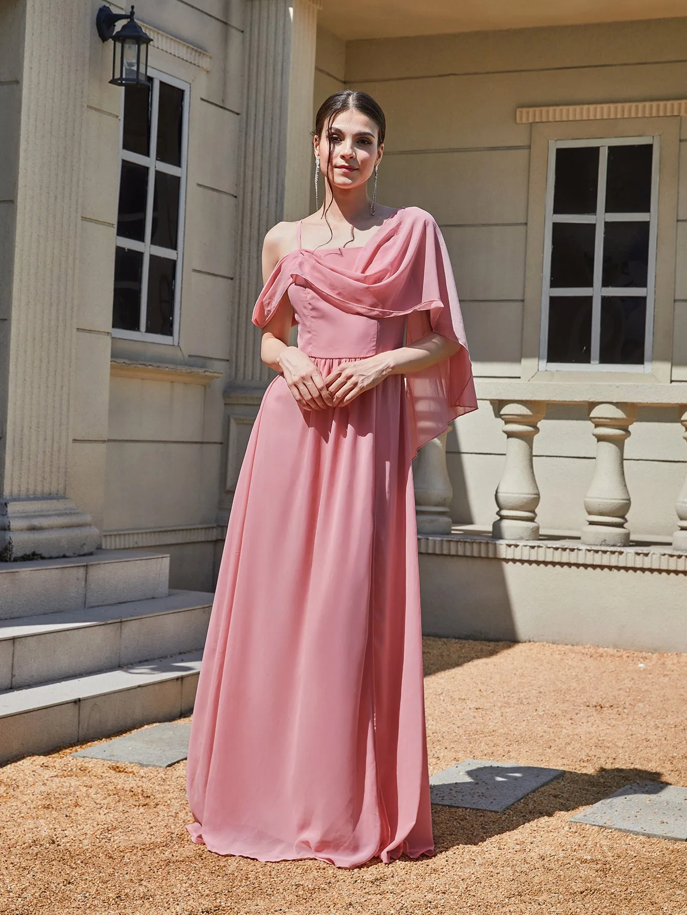 Uniwim avant garde dress to impress Autumn and Winter New Women's Sexy Sling Banquet Dress Solid Color Dress
