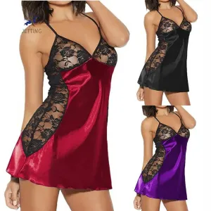 Velishy Red Lace Nightdress – Valentine’s Edition