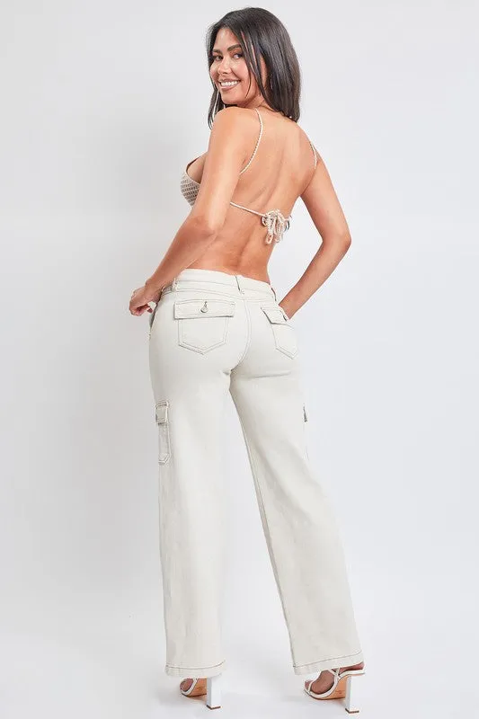 White Junior Low Rise Straight Leg Skater Jeans