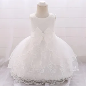 White Ruffle Dress (3M-24M)