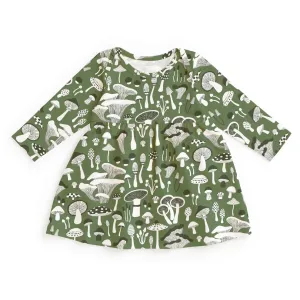 Winter Water Factory | Lausanne Dress in Green Fungi