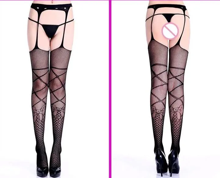 Women's Garter Net Hose Fishnet Tights