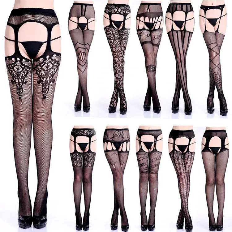 Women's Garter Net Hose Fishnet Tights