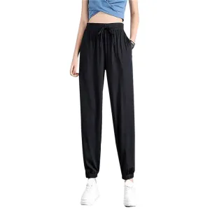 Women's Loose Wide Leg Bunched Feet Sweatpants