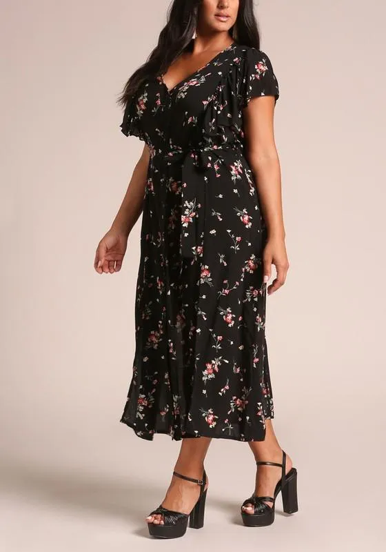 You Don't Bring Me Flowers Dress in Black